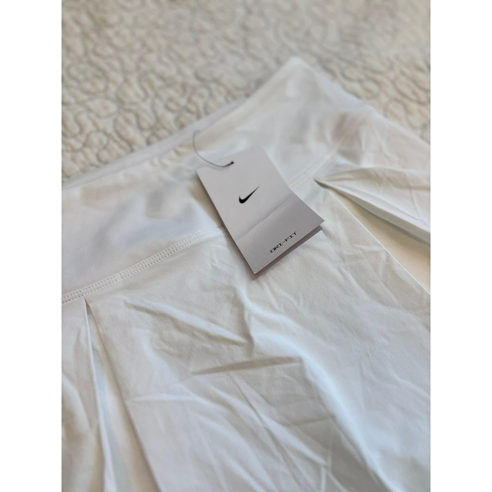 Nike Court Dri-FIT Victory Pleated Tennis Skirt White Skort Size XS #97 - Picture 3 of 7